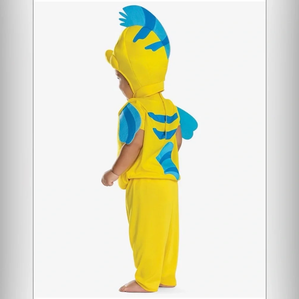 Disguise The Little Mermaid Flounder Costume Size Small 2T - Picture 3 of 7